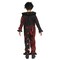 Kid's Chrome Clown Costume, Reflective Metallic Jumpsuit with Red Chrome Mask